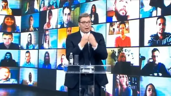 Predsednik Srbije zvanično započeo predizbornu kampanju SNS – održavanjem onlajn mitinga