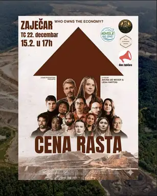 Dokumentarni film „Cena rasta” u Zaječaru, u TC 22. decembar : Ko plaća cenu ekonomskog razvoja?