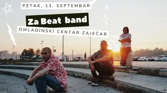 Za Beat band uživo u letnjoj bašti Omladinskog centra Zaječar