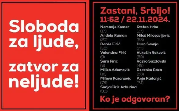 Opozicija u Zaječaru poziva građane na skup u petak ispred zgrade GU Zaječar: "Zastajemo na 15 minuta i odajemo počast nastradalima u Novom Sadu