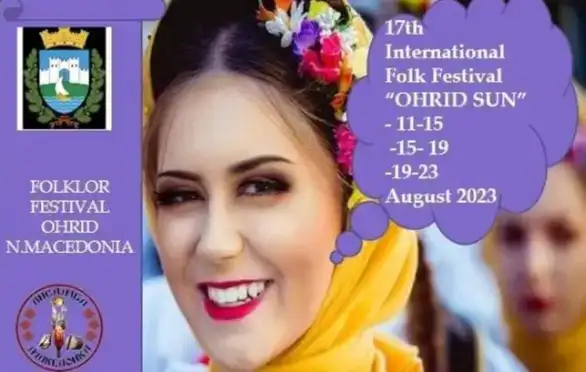 Gradski folklorni ansambl „ZO-RA“ učestvuje na 17. Međunarodnom festivalu folklora „Ohridsko sunce“ u Ohridu